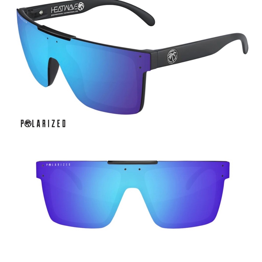 Heatwaves Polarized Blue Sunglasses
